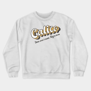 Retro Calico Cat Crewneck Sweatshirt